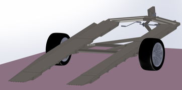 汽车拖车设计模型图纸